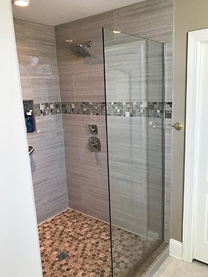 Shower door install
