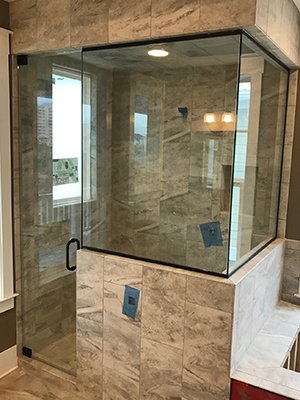 Shower door install